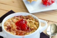 Nostalgic PB&J Oatmeal Bake