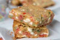 Tropical White Chocolate Coconut Blondies