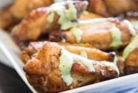 Green Goddess Baked Chicken Wings