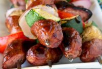 Sizzling Sausage and Veggie Kebabs
