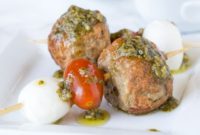 Meatball Caprese Bites