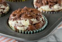 Decadent Double Chocolate Cheesecake Muffins
