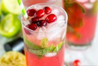 Sparkling Cranberry Mojito