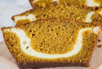 Pumpkin Cream Cheese Swirl Bread
