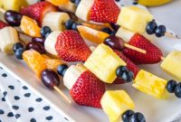 Colorful Fruit Skewers