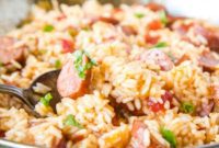 Hearty Skillet Sausage and Rice