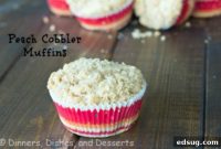 Peachy Cobbler Muffins