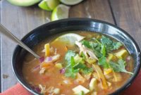 Zesty Chicken Tortilla Soup