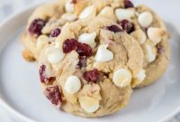 Irresistible White Chocolate Cranberry Cookies