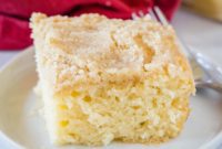 Festive Eggnog Crumb Cake