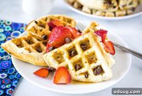 Decadent Chocolate Chip Waffles