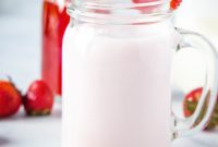 Fresh Homemade Strawberry Milk