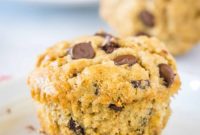 Hearty Oatmeal Chocolate Chip Muffins