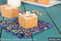 Peanut Butter Butterscotch Crispy Bars