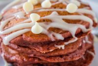Decadent Red Velvet Pancakes
