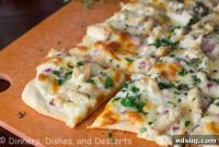 Herb-Kissed Chicken and Roasted Garlic White Pizza