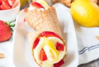 Zesty Lemon Cheesecake Cones