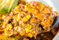 Cheesy Beef Enchilada Delight