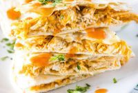 Spicy Buffalo Chicken Quesadilla