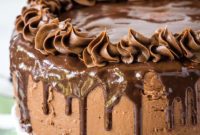 Obsidian Chocolate Cascade Cake