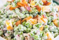 Homestyle Creamy Pea Salad