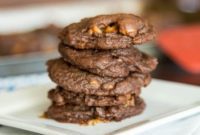 Molten Rolo Chocolate Cookies