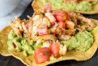 Fiesta Chicken Tostadas