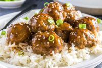 Sticky Korean Meatballs
