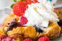 Decadent Croissant French Toast Bake