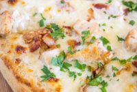 Gourmet Chicken Alfredo Pizza