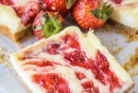 Luscious Strawberry Cheesecake Bars
