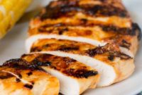 Peach Glazed Grilled Chicken