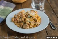 Velvety Sausage Spinach Pasta Delight