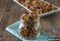 Honey-Kissed Granola with Cranberries and Toasted Pepitas