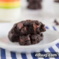 Irresistibly Soft and Chewy Double Chocolate Chip Cookies Gluten Free 2 Soft and Chewy Double Chocolate Chip Cookies (Gluten-Free) - Super rich and fudgy chocolate cookies that almost taste like you are eating a brownie. And they just happen to be gluten free (you would never know)!