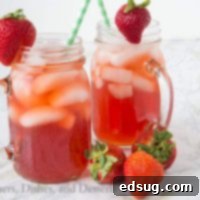 Luscious Strawberry Sweet Tea 1 Strawberry Sweet Tea {Dinners, Dishes, and Desserts}