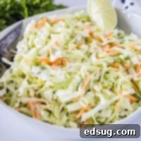 Fiesta Slaw 7 close up mexican coleslaw in a white bowl
