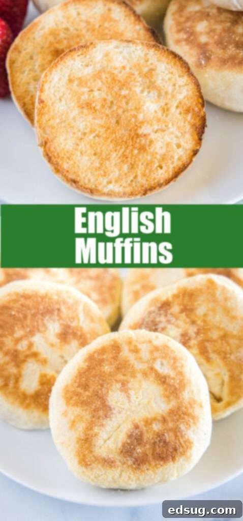 Golden Griddled Goodness 8 close up cooked english muffins