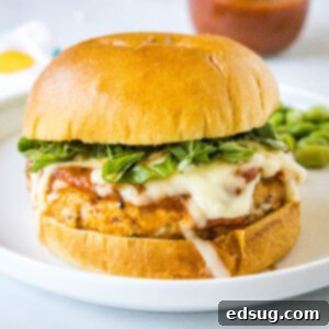 Chicken Parm Burgers 9 close up chicken parmesan burgers