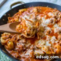 Hearty Sausage Tortellini Skillet 3 Sausage Tortellini Skillet, a quick and easy one pan meal perfect for families.