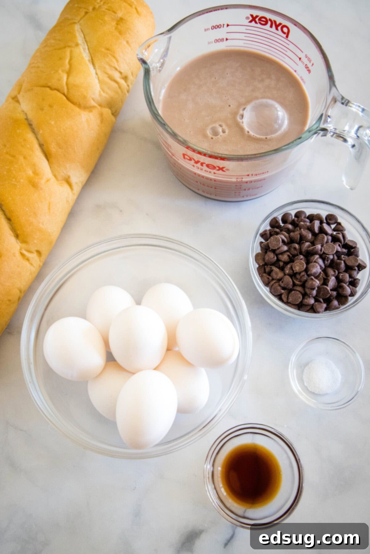 Decadent Chocolate French Toast Bake 3 chocolate french toast ingredients