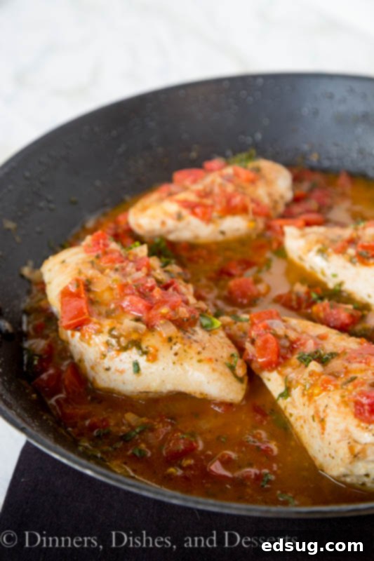 tuscan chicken in a skillet