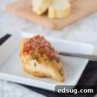 Tuscan Chicken Recipe - a super easy, one pan chicken recipe. Tons of great flavors, healthy, and delicious!