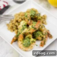 Herb Pan Seared Shrimp - quick and easy sauteed shrimp in a herb and citrus marinade. Ready in minutes, and the whole family will love it!