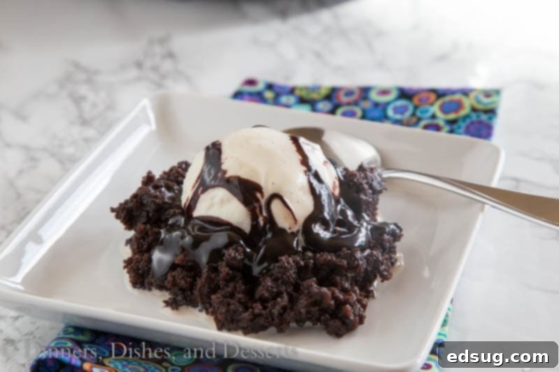 Decadent Crock Pot Hot Fudge Brownies 3 Hot Fudge Crock Pot Brownies - Rich and fudgy brownies made in the crock pot. So easy and sure to fix any chocolate craving!