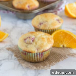 tangerine raspberry muffins