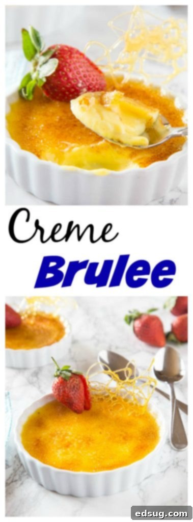 Caramelized Custard Delight 5 A close-up shot of the perfectly caramelized sugar topping on a vanilla bean Creme Brulee