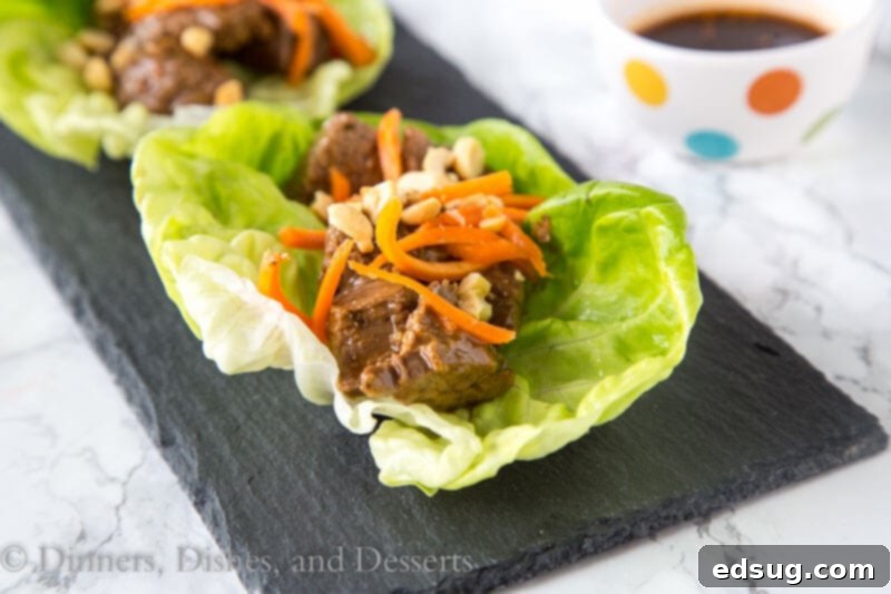 Mouthwatering Thai Steak Bites 3 thai steak bites on a plate