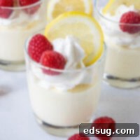 Zesty Lemon Cloud 9 cropped close up lemon mousse topped with whipped cream