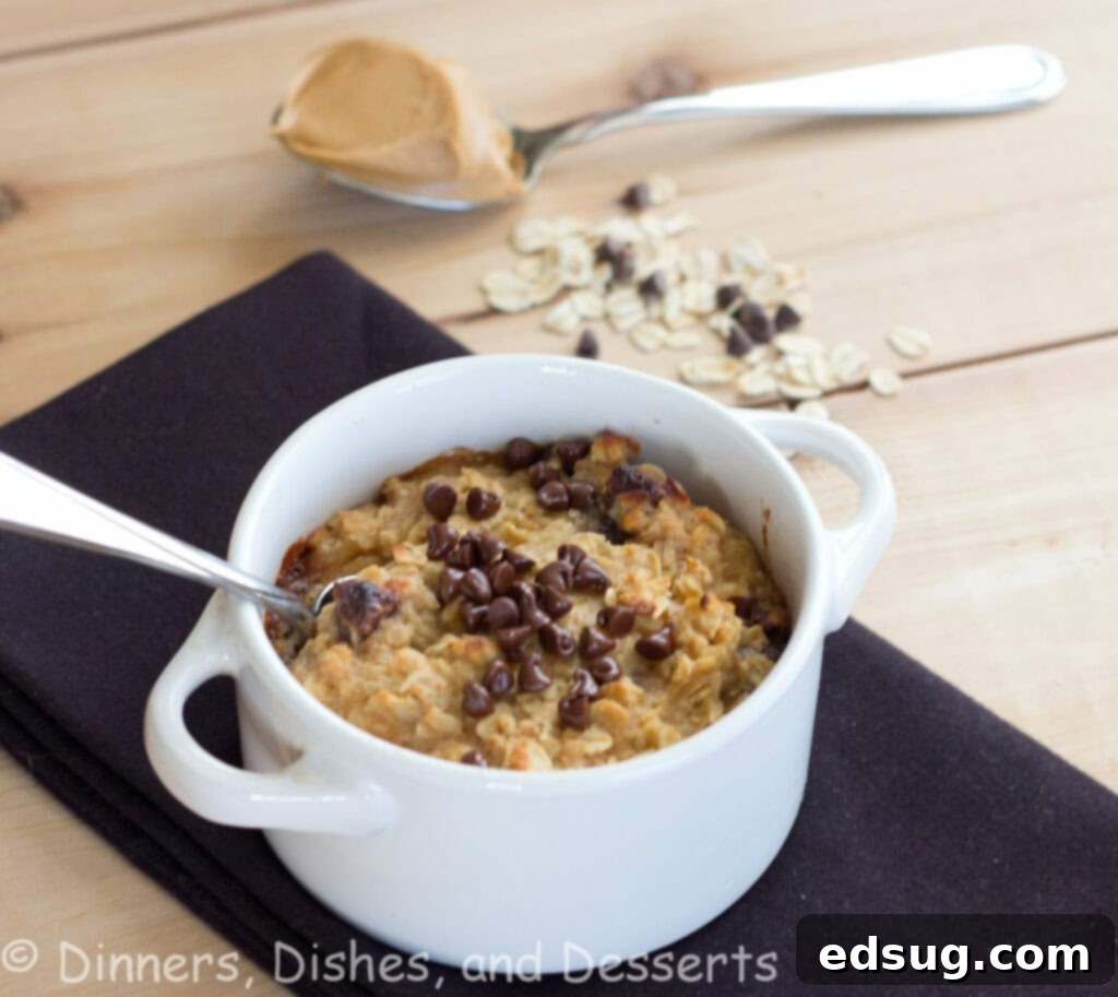 Close up of ingredients for cookie dough baked oatmeal